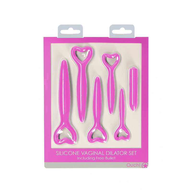 Ouch! Silicone Vaginal Dilator Set - Pink